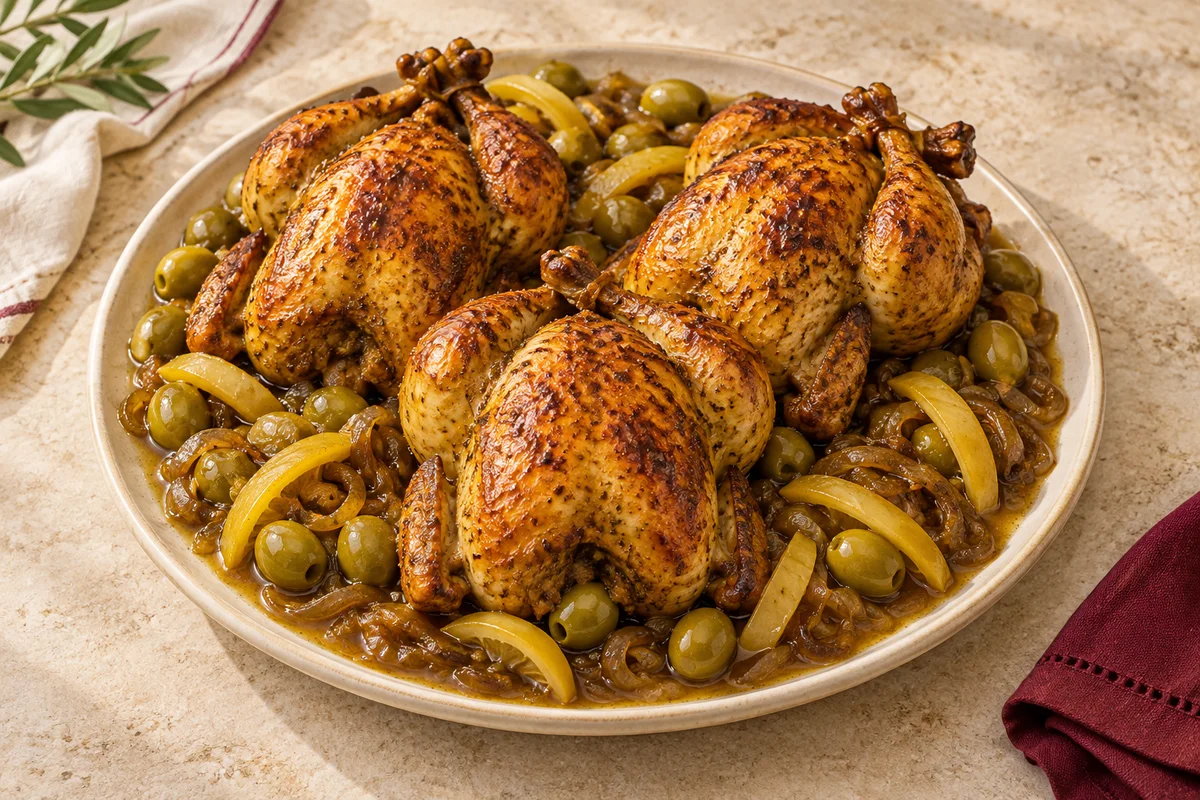 Illustration : Poulet à la marocaine